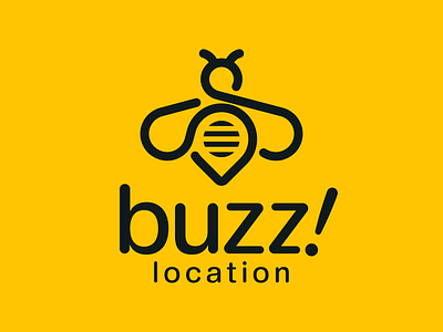 Buzz! Location Logo animal animal logo bee bee logo brand branding design icon illustration limitless location logo logo design logotype mark symbol