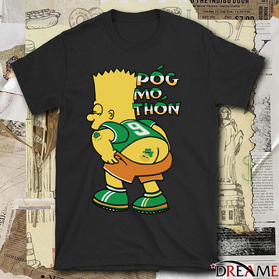 Bart Simpson Pog Mo Thon number 9 St. Patrick Day 2024 t-shirt