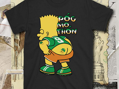 Bart Simpson Pog Mo Thon number 9 St. Patrick Day 2024 t-shirt