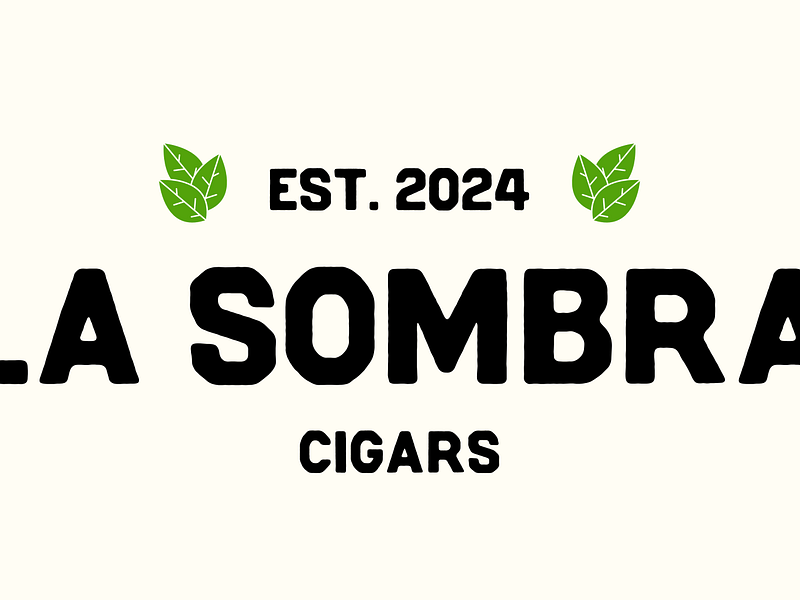La Sombra Cigars - Branding branding cigar design grean leaf lockup logo nature tobacco typeface typography wordmark