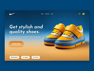 Get stylish - Nike Design Concept amandesigner branding concept creative design creativity design figma figmadesign landing page nike nike shoes trending ui uiux ux web design