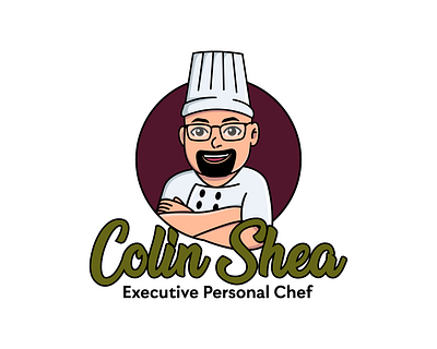 Colin Shea Logo brand branding chef chef logo design illustration limitless logo logo design logotype mascot