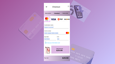 Credit card checkout branding ui