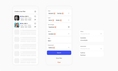 Brave. 💪The easiest way to find a specialist or a job brave figma hr hrtech saas ui