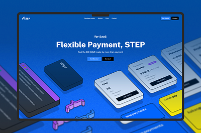 STEP Rebranding - landing page branding design framer graphic design illust illustration isometric landingpage payment rebranding saas step steppay subscribe ui ux website