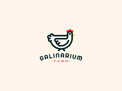 Galinarium Farm brand identity branding cajva chicken logo cute chicken egg farm egg logo farming life gaina galianrium farm galina logo