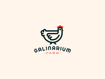 Galinarium Farm brand identity branding cajva chicken logo cute chicken egg farm egg logo farming life gaina galianrium farm galina logo