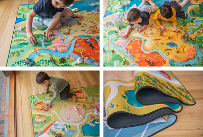 Adventure Mats X Tatsiana Burgaud adventure children digital map naive