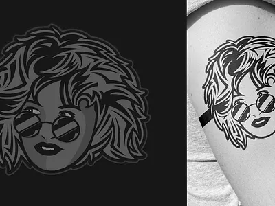 I love mom design illustration stickermule tattoo