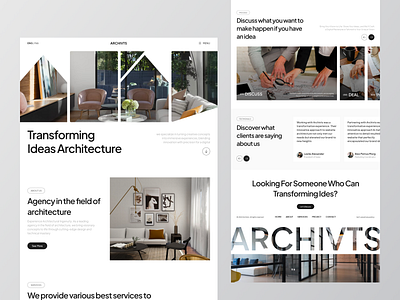 Architecture Agency | Home Page agency app architecture building clean home home page real estate ui ux web web agency web app website website design