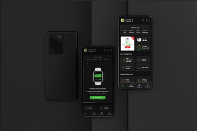 Saf : Data and airtime tracking via your smartwatch smartwatch smartwatch design ui ux