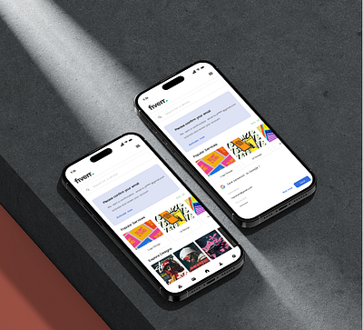 FIVERR APP design figma interface ui uxui