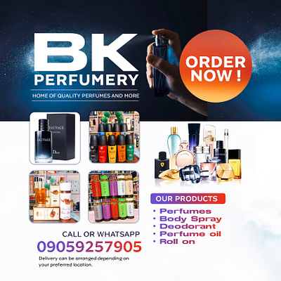 BK Perfumery graphic design motion graphics