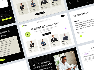 MBA Online Course Landing Page artiflow azraf54 clean coursera e learning platform halal header hero section home page design landing page online course online education online learning online learning platform online teaching online tutor team udemy ui uidesign