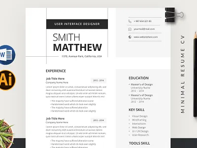 Resume / CV Template docx