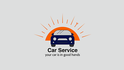 Logo for a car service abstract auto autoservice car design emblem graphic design logo logo design logotype mascot minimal service sun