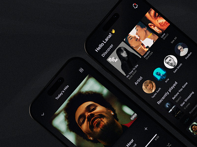 Music Player Mobile App app mobile music player smartphone ui