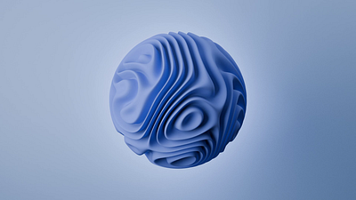 Liquid sphere visual design 3d blender design liquid sphere visual wave