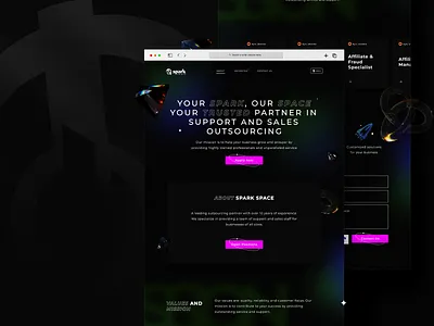 Website for Spark company branding design gambling graphic design igaming illustration landing logo page ui uiux web