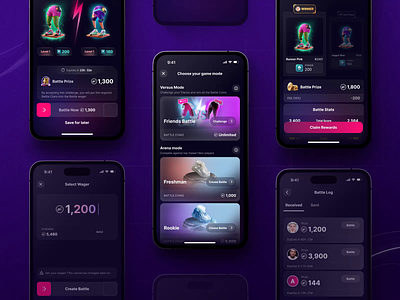 Sweat Hero ⎯ Arenas & Friends Battle 3d arena arenas battle cards coins crypto friends game gameplay jar legs mobile mobile game nft token ui ux wallet win
