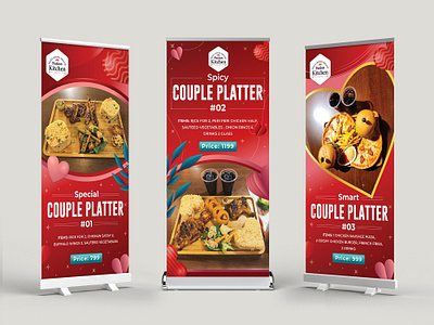 Eye-catching Food Platter Roll Up Banner Design advertisement alaminbdks banner billboard branding creative design display display banner flag banner flyer design food rollup banner graphic design print template restaurant rollup banner roll up rollup banner stand stationery x banner