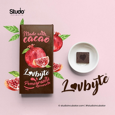 LOVBYTE - Chocolate Branding, Experience Design logo design