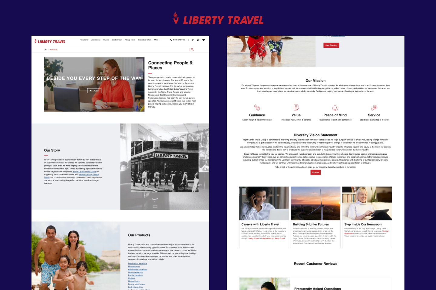 Landing Page - Travel Agency branding logo vector