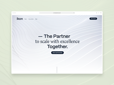 Ikon Partner animation design figma real case web web design webflow