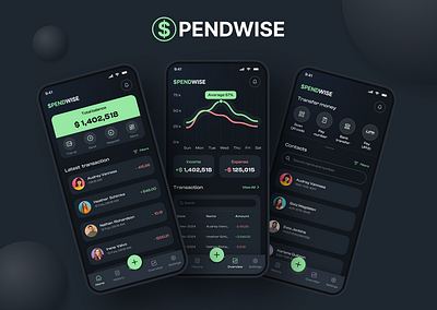 Spendwise | Payment App | Expense tracker app branding expense tracker graphic design spend ui wallet app