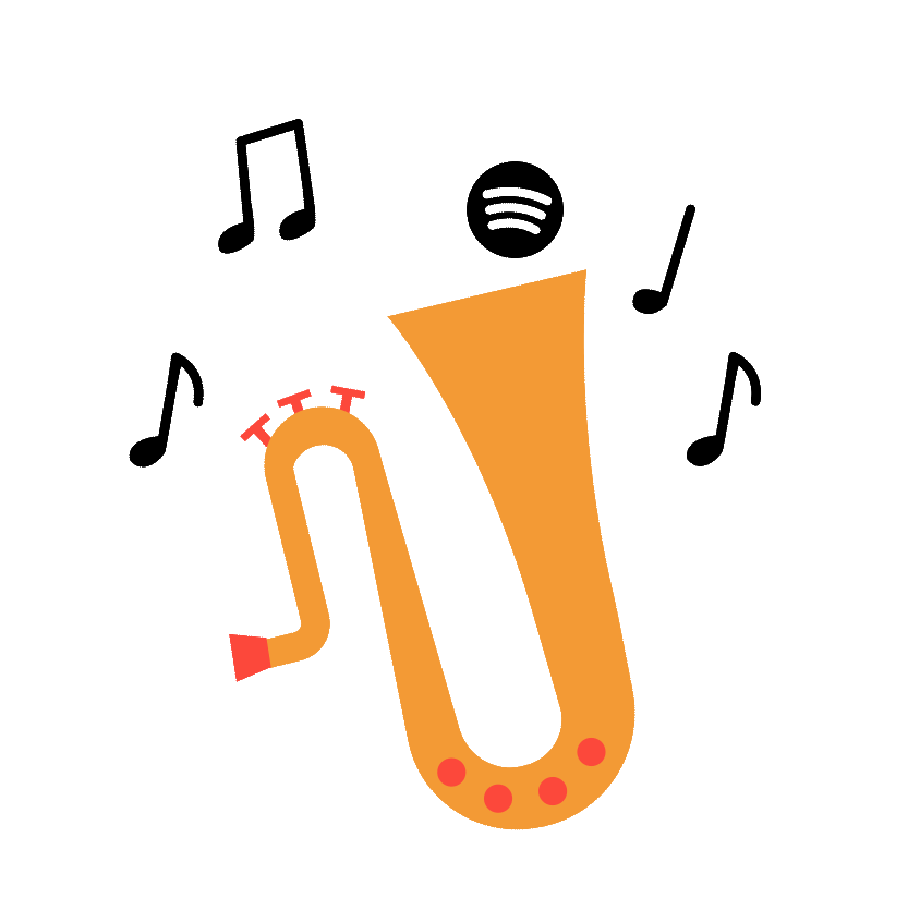 Trumpet illustration motion graphics