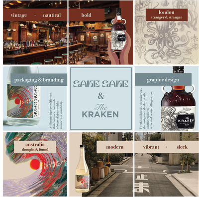 Brand Analysis - Sake Sake & The Kraken brand branding design graphic design logo poster typography