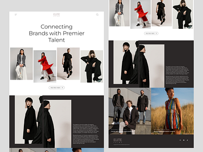 Model Agency - Interaction Website 👌 aesthetic agency animation branding design fashion fashion design fasion website interaction landing page model model agency paralax efect prototype talents talents agency ui design user interface web design website design