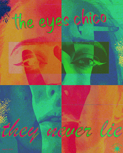 The eyes chico,they never lie design edit graphic design illustration illustrator movie movieposter photoshop poster scarface typography