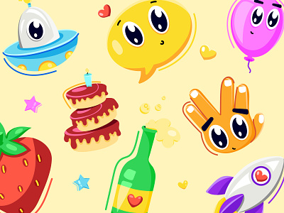 Animated Occasion Stickers animated designs animation birthday sticker cute sticker event sticker flat sticker graduation sticker happy happy face love sticker motion graphics occasion sticker party sticker smiley sticker sticker animation sticker art stickers design wedding sticker