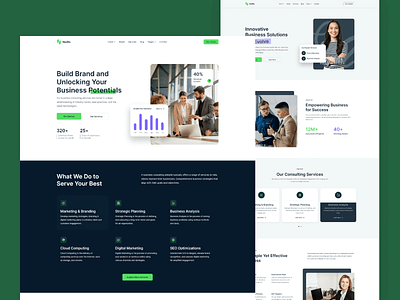 NexBiz - Consulting Website Template agency business cms consulting consulting firm consulting website corporate creative it company marketing modern modern design professional website seo friendly startup technology webflow template