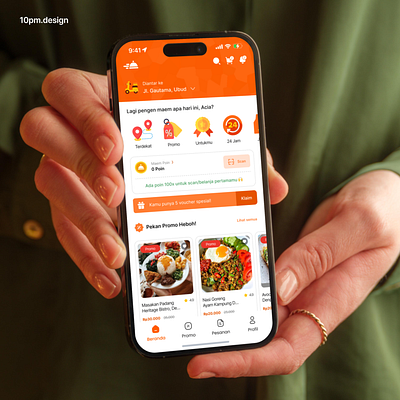 Maem - Food Delivery App 🍱 app mobile checkout ecommerce food delivery app food delivery app design gofood great design homepage mobile design orange design