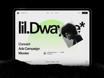 Web UI agency artist branding clean concern design header hero illustration landing page product design top agency typography ui ui ux user experience ux web web design website