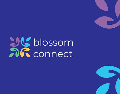 blossom connect 3d animation branding graphic design logo motion graphics ui