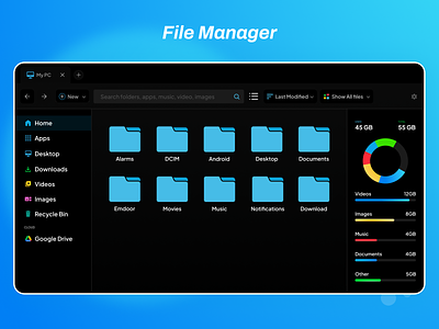 File Manager android android file manager design document viewer file file manager file viewer operating system ui ui design ux design web