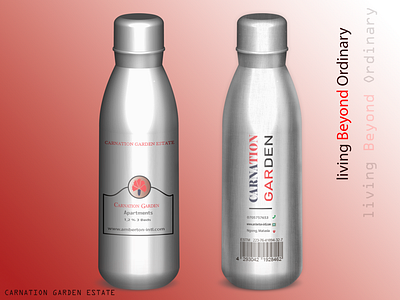 Signature Metallic Bottle. branding graphic design logo