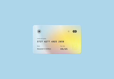 3D Metal Credit Card Mockup 3d clean color figma gradient graphic design illustration minimal sketch