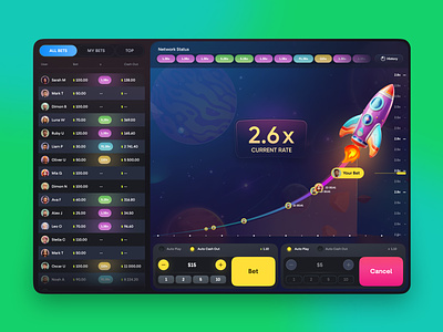 Online crypto casino web3 crash game ui betting casino dashboard casino template crash casino game crash game ui crash ui crypto app crypto casino ui dashboard ui gambling game ui igaming online casino online casino games online casino template slots game slots ui web3 web3 casino