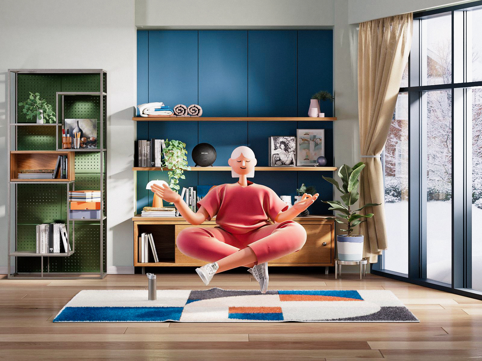 Zen 3d c4d design illustration visual