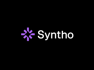 Syntho - Ai startup logo design abstract logo ai ai logo artificial intelligence branding geometric logo logo design logo designer modern logo spark spark logo star star logo startup logo tech logo technology