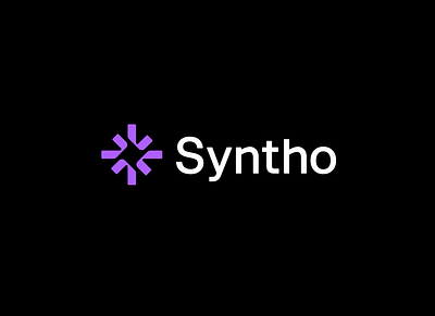 Syntho - Ai startup logo design abstract logo ai ai logo artificial intelligence branding geometric logo logo design logo designer modern logo spark spark logo star star logo startup logo tech logo technology