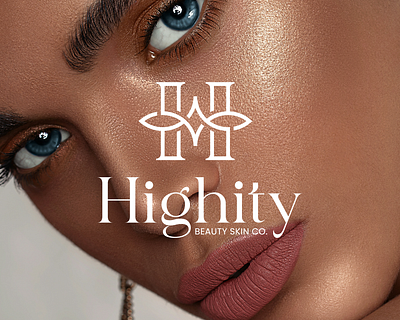 Highity Beauty Skin Co. Logo brand branding design graphic design icon illustration leaf letter h limitless logo logo design logotype luxury mark star symbol