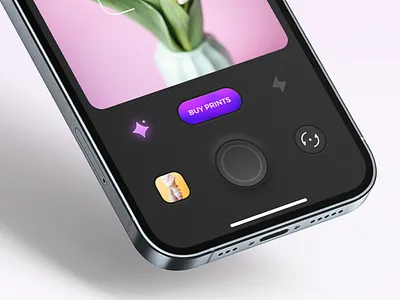 Vintage Camera 3d app application camera capture controls dark design mobile picture retro ui uiux vintage