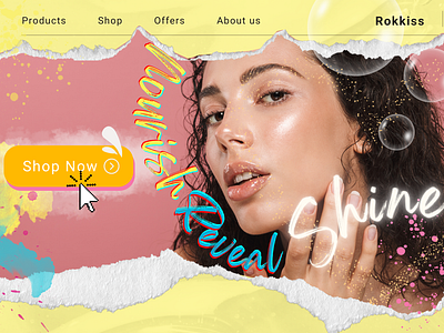 Skin care - Web design animation app design branding graphic design illustration landing page logo mobile print product design skincare typography ui ui design ux vector web design website website design