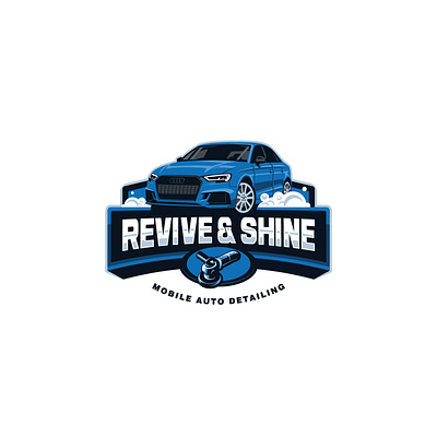 Mobile Auto Detailing logo branding car design graphic design illustration logo mobile auto detailing