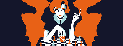 The Queen's Gambit - Book Cover affinity designer book branding chess colors cover book cover vector digital art drawing editorial cover flat design graphic design ilustration netflix series vector vector art